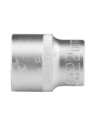 Головка торцевая Stels 22 мм, 12-гранная, CrV, под квадрат 1/2
