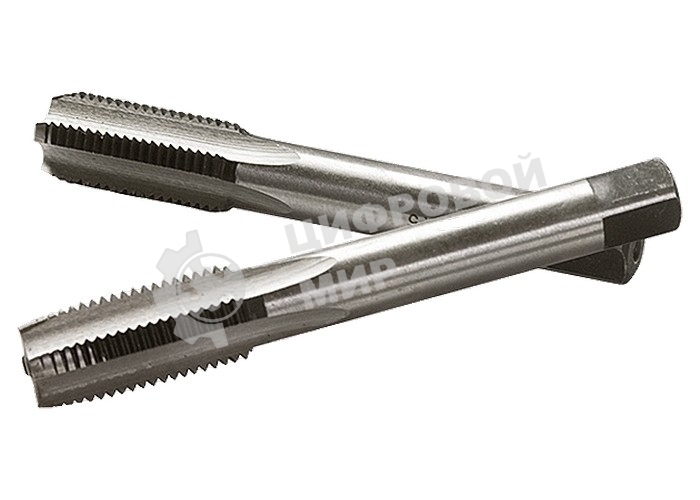 Метчик ручной Сибртех М8 х 1,25 мм, комплект из 2 шт.