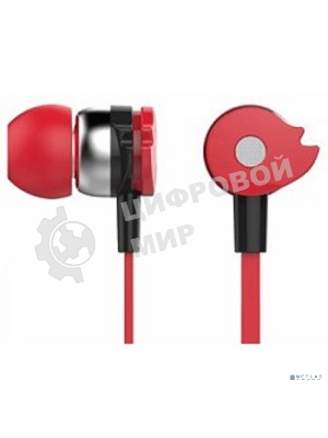 Проводные наушники Oklick HP-S-210 красный, внутриканальные, Jack 3.5 мм