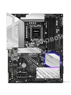Материнская плата ASRock Z890 PRO RS, LGA1851, Intel Z890, 4xDDR5, 4xSATA, 4xM.2, 1xPCIe 5.0 x16, 2xThunderbolt 4, 1xUSB-A 3.2 Gen 2, 6xUSB-A 3.2 Gen 1, 4xUSB 2.0, 1xHDMI, 1xDP, 1x2.5Gb LAN, 3x3.5 мм, 7.1, ATX