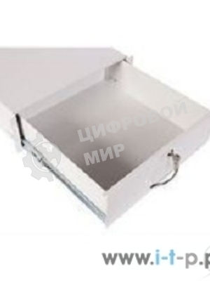 Полка (ящик) для документации 2U (ТСВ-Д-2U.450-9005) черный