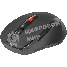 Мышь беспроводная Defender Ultra MM-315 черный, 1600 dpi, радиоканал, USB, кнопки - 6
