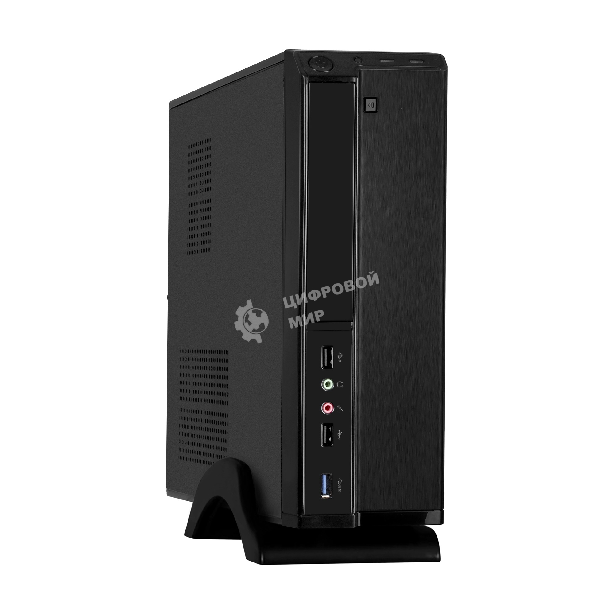 Компьютерный корпус Desktop ExeGate MI-207U-450W-8 EX288783RUS(miniITX/mATX, БП M450 с вент. 8см, 1*USB+1*USB 3.0, аудио, черный)