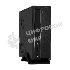 Компьютерный корпус Desktop ExeGate MI-207U-450W-8 EX288783RUS(miniITX/mATX, БП M450 с вент. 8см, 1*USB+1*USB 3.0, аудио, черный)