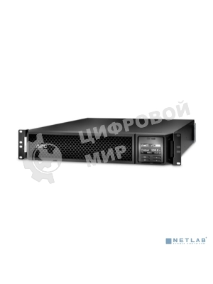 Источник бесперебойного питания APC Smart-UPS SRT, 1000VA/1000W, On-Line, Extended-run, Rack 2U (Tower convertible), черный
