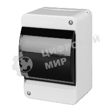 Корпус пластиковый Rexant с крышкой КМПн 2/4 IP30 на 2-4 модуля белый