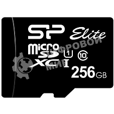 Флеш карта microSDXC 256Gb Class10 Silicon Power SP256GbSTXBV1V20 Elite w/o adapter