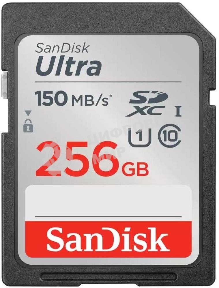 Флеш карта SD 256Gb SanDisk SDXC Class 10 UHS-I Ultra 120Mb/s