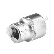 Головка торцевая Stels 22 мм, 12-гранная, CrV, под квадрат 1/2