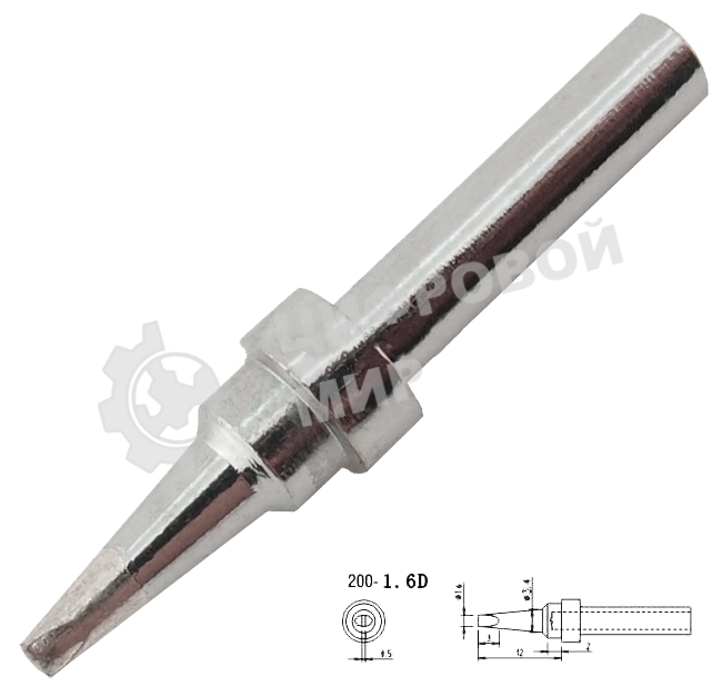 Жало для паяльника Quick QK200-T-1,6D