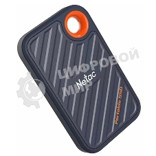 Внешний SSD Netac ZX20, 2TB, USB 3.2 Gen 2x2 Type-C, R/W 2000/1800, черный