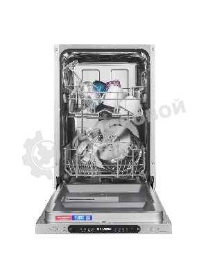 Встраиваемая посудомоечная машина Maunfeld MLP4249G02, серебристый, 44.8 см, 9 компл., 49 дБ, класс A++