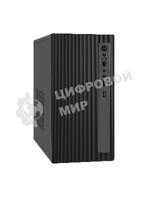 Компьютерный корпус Minitower ExeGate BAA-303MU-UNS400 (mATX, БП UNS400 с вент. 12см, 2*USB+1*USB 3.0, HD Audio, черный)