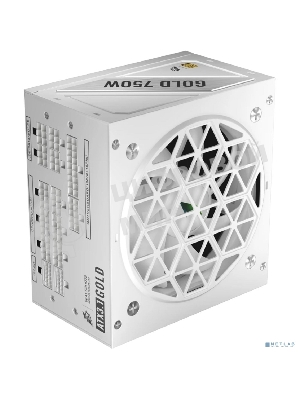 Блок питания 1STPLAYER NGDP GOLD 750W White, ATX 3.1, APFC, 80 PLUS Gold, LLC+DC-DC, full Japan solid-state caps, 120мм fan, full modular, HA-750BA4-WH