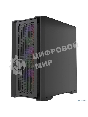 Корпус PowerCase ByteFlow Micro Black LE, Micro-Tower, чёрный