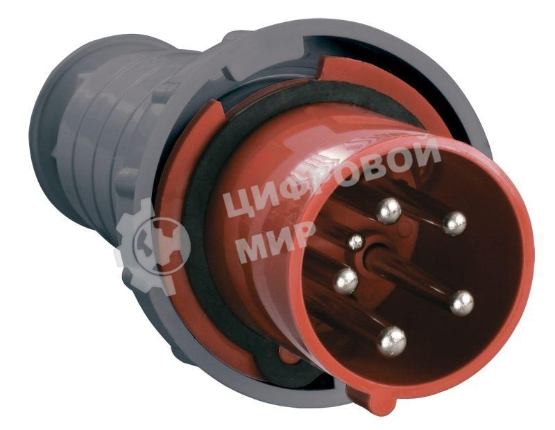 Вилка IEK PSR02-063-5 035 3Р + РЕ+ N 63А 380В IP54 IEK