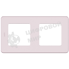 Рамка 2 поста розовый Inspiria