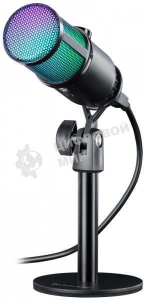 Игровой стрим микрофон Defender Glow GMC 400 USB, провод 1.3 м