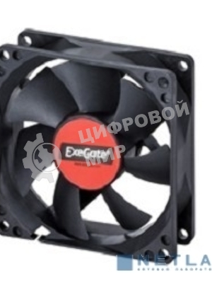 Вентилятор для корпуса ExeGate EX14025B4P-PWM черный, 140 мм, 1200 об/мин, 28 дБ, 4 pin