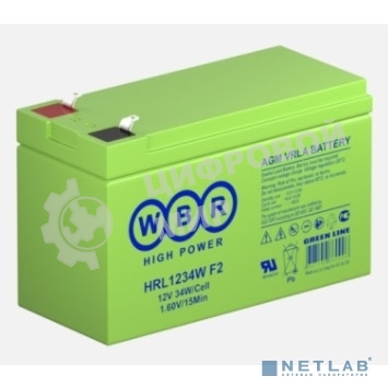 Батарея для ИБП WBR HRL 1234W 12V 8.5Ah
