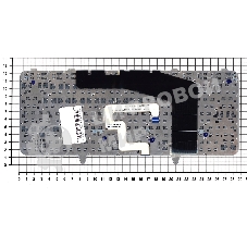 Клавиатура для ноутбука HP Envy 14-3000 черная с подсветкой