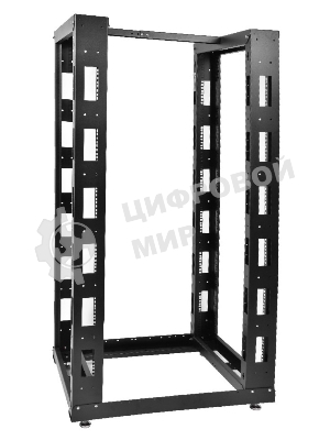 Стойка телеком. универсальная 24U двухрамная, черный (СТК-24.2-9005) !в одной коробке!