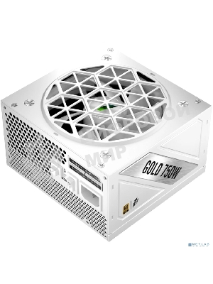 Блок питания 1STPLAYER NGDP GOLD 750W White, ATX 3.1, APFC, 80 PLUS Gold, LLC+DC-DC, full Japan solid-state caps, 120мм fan, full modular, HA-750BA4-WH