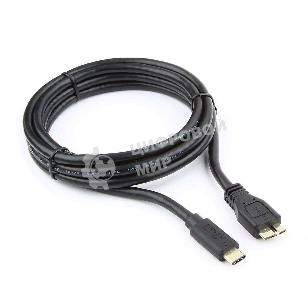 Кабель Cablexpert CCP-USB3-mBMCM-6 USB3.0 microBM/USB3.1TypeC, 1.8м, 