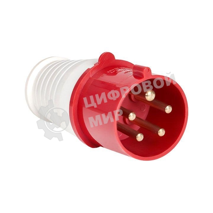 Вилка эл. каб. 32А 3P+E+N 380В IP44 (025) EKF ps-025-32-380