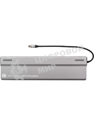 Адаптер VCOM TypeC -->3*USB3.0+2*USB2.0+VGA+RJ45+SD+TF+AUD+HDMI+DP+2*USB3.1 Data+PD