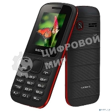 Мобильный телефон Texet TM-130 черный-красный