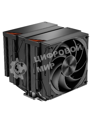 Кулер для процессора PCCooler RZ620 BK (260W, 4-pin PWM, 157.5мм, Al/Cu, 6x6мм, 1x120мм, 86.73CFM, 32dBA, 2200RPM, S: 1851/1700/1200/115X, AM5/AM4, черный)