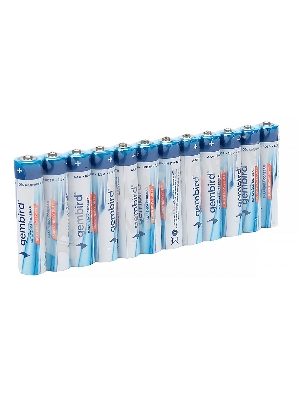 Батарейки солевые Gembird GB-R03P-12F, тип AAA, 12шт, пленка