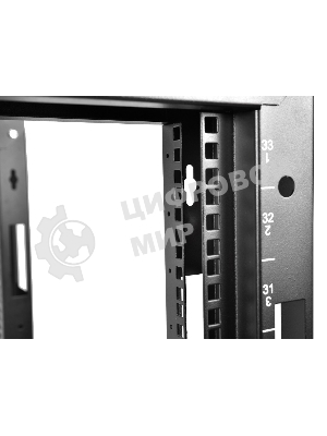 Стойка телеком. универсальная 24U двухрамная, черный (СТК-24.2-9005) !в одной коробке!