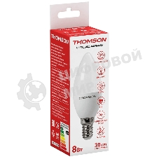 Лампа светодиодная Hiper THOMSON LED CANDLE 8W 670Lm E14 4000K TH-B2016