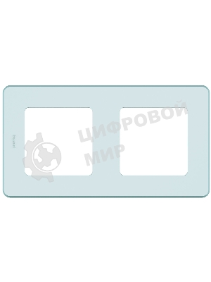 Рамка 2 поста мятный Inspiria