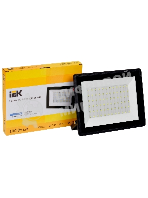 Прожектор IEK LPDO601-100-65-K02 СДО 06-100 светодиодный черный IP65 6500 K IEK