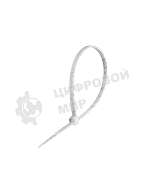 Стяжка (хомут) нейлоновая ExeGate CV66-400x4.8W (нейлон 6.6, 400x4.8 мм, неоткрывающаяся, halogen free, -40°C - +85°C, белая, 100 шт)