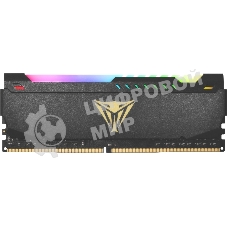 Оперативная память Patriot Viper Steel, DDR4, 32GB (1x32GB), 3200MHz, CL18, DIMM, с радиатором, RGB, черный