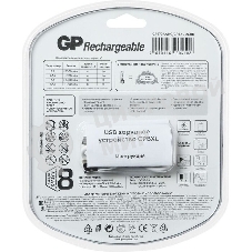 Аккумулятор + зарядное устройство GP PowerBank 270AAHC/CPBXL-2CR8 AA NiMH 2700mAh (8шт) блистер