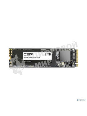 Накопитель SSD CBR Base SSD-002Tb-M.2-BS24b, 2Tb, M.2 2280, PCIe 3.0 x4, NVMe, R/W 3500/3100