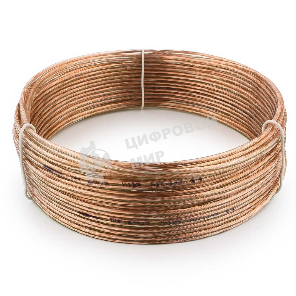 Акустический кабель Cablexpert CC-TC2x0,5-10M, прозрачный, 10 м, бухта