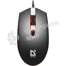 Мышь проводная Defender Dot MB-986 черный, 1600 dpi, USB, кнопки - 4