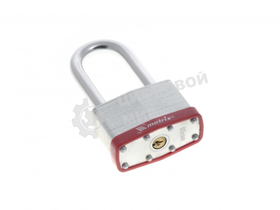 Замок навесной Matrix, 65 мм, удлиненная дужка