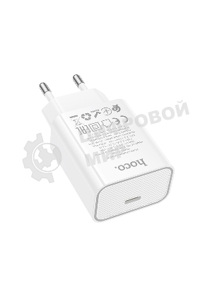 Зарядное устройство Hoco 20Вт, QC3.0/PD, Type-C, C143A, белый, блистер