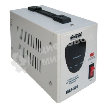 RUCELF CTAP-500VA 500ВА, диапазон 140-270,однофазный,управление релейное, дисплей,точность 220+-6%, КПД 98%.