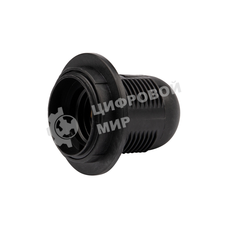 Патрон Rexant пластиковый термостойкий подвесной с кольцом Е27, черный