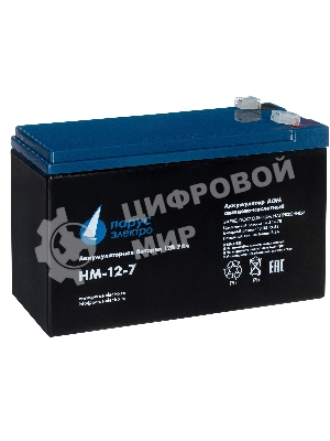 Батарея для ИБП Парус-электро HM-12-7 (AGM/12В/7,2А·ч/клемма F2)