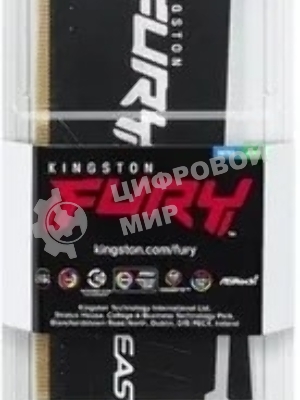 Оперативная память Kingston Fury Beast Black RGb, DDR5, 8Gb (1x8Gb), 5600MHz, CL36, DIMM, с радиатором, RGb, черный