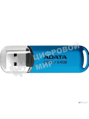Флешка USB ADATA Classic C906 (AC906-64G-RWB), 64Gb, USB 2.0, R/W 15/5, синий